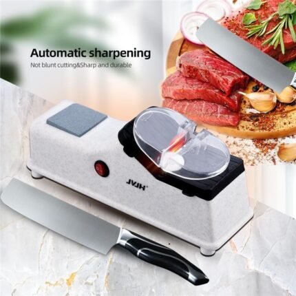 rofessional Knives Sharpener for Serrated Ceramic Knife, Scissor Sharpener UK, Japanese Knife Blade Manual Sharpening Tool, Essentials Kitchen Gadgets (Black)
