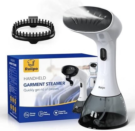 OLAYMEY Handheld Clothes Steamer 1600W, 25g Jet Steam, Fast Heat-up