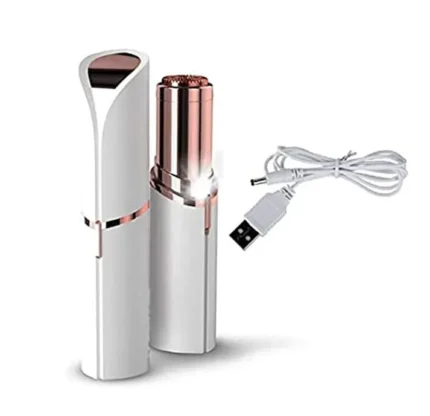 UQQU Facial Hair Remover for Women, Electric Lady Shaver & Epilator, Eyebrow Trimmer, 2 in 1 Rechargeable Hair Removal Device - Perfect for Face, Lips, Peach Fuzz Fine Hairs, and Body